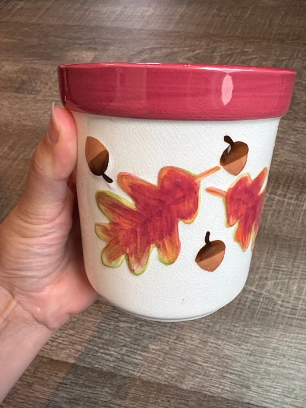 Hallmark Jar Candle Fall Autumn Acorn Thanksgiving Oak NEW